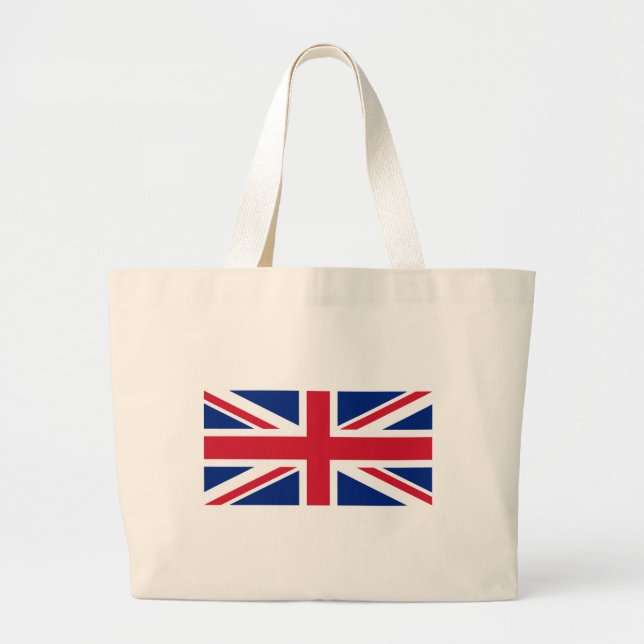 Grand Tote Bag jtcn du drapeau Union Jack (Devant)