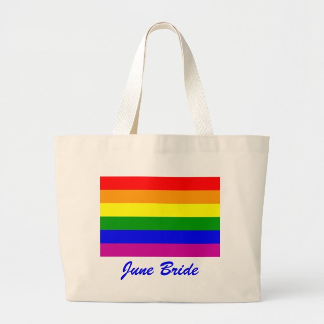 Grand Tote Bag Juin Épouse/Gay pride (Devant)