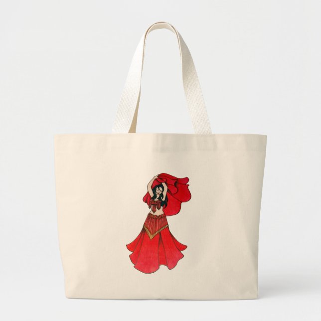 Grand Tote Bag Julia Lolita Belly Dancer Art (Devant)
