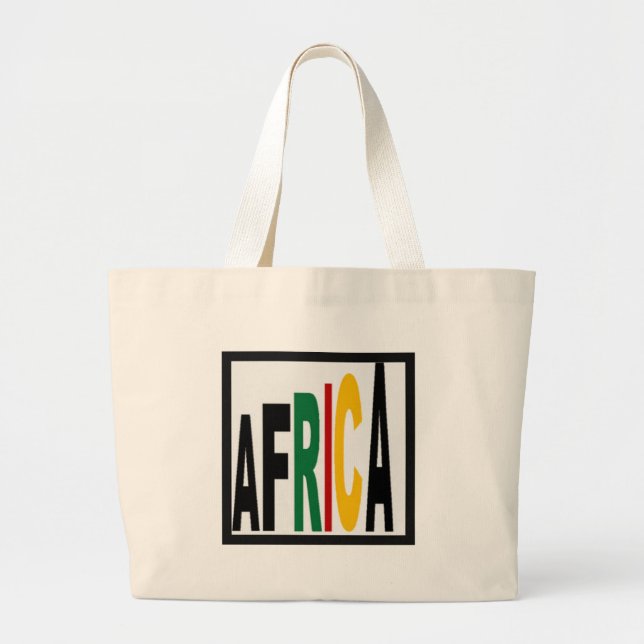Grand Tote Bag Jumbo Tote AFRIQUE (Devant)