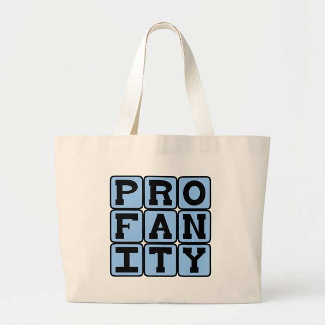 Grand Tote Bag Jurons, Bip Bip Bip (Devant)