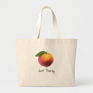 Grand Tote Bag Juste couleur pêche