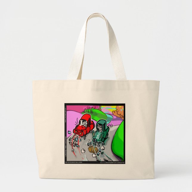 Grand Tote Bag Juste Divorcé Drôle Cartes Cadeaux Tee - shirts Et (Devant)