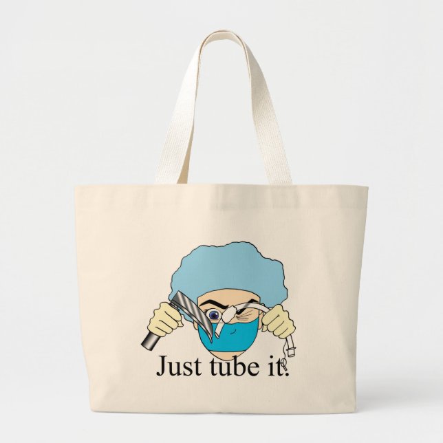 Grand Tote Bag Juste tube il (Devant)
