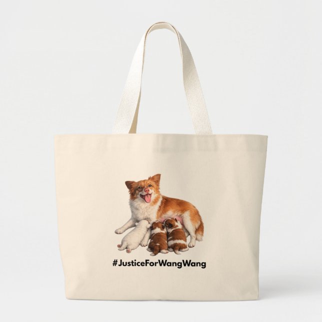 Grand Tote Bag Justice for Wang Wang (Devant)