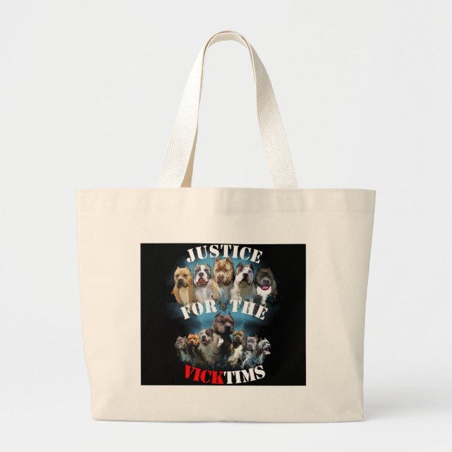 Grand Tote Bag Justice pour Vicktims (Devant)