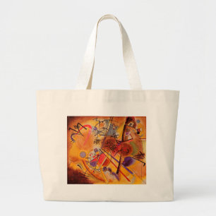 Grand Tote Bag Kandinsky Brown jaune bleu rouge
