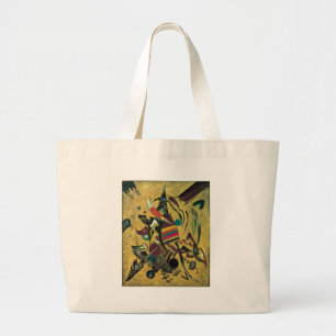 Grand Tote Bag Kandinsky Points Peinture en toile Abstraite