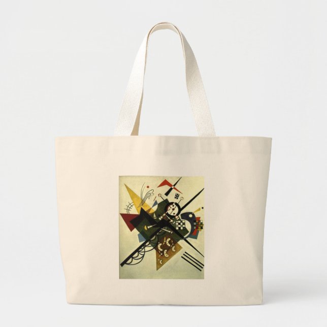 Grand Tote Bag Kandinsky Sur White II (Devant)