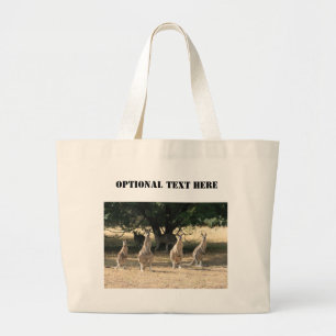 Grand Tote Bag Kangaroos dans une rangée