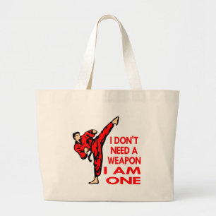 Grand Tote Bag Karaté, MIXED MARTIAL ART, JE SUIS une arme