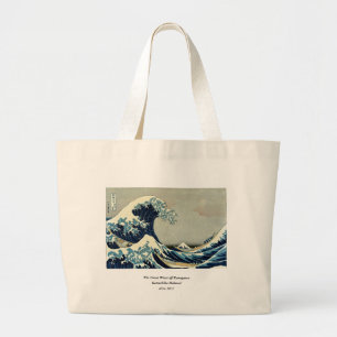 Grand Tote Bag Katsushika Hokusai dans La Grande Vague au large d
