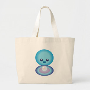 Grand Tote Bag Kawaii Happy Clam