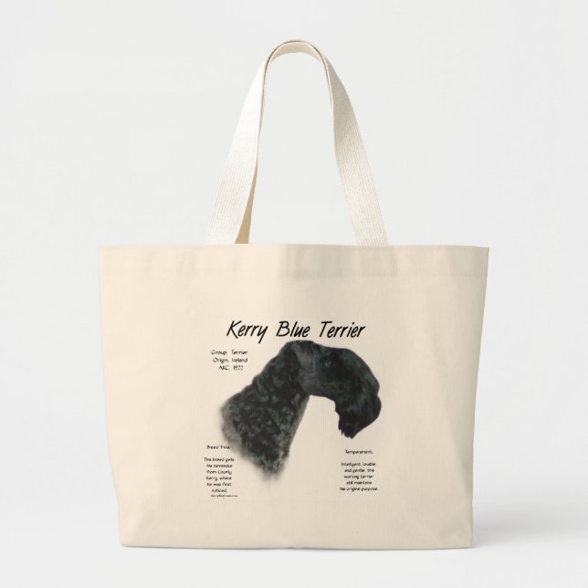Grand Tote Bag Kerry Blue Terrier Conception historique (Devant)