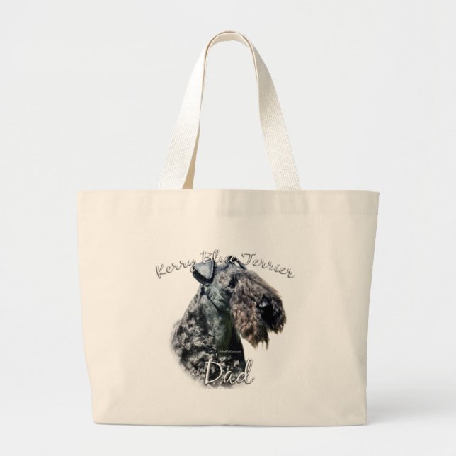 Grand Tote Bag Kerry Blue Terrier Papa 2 (Devant)