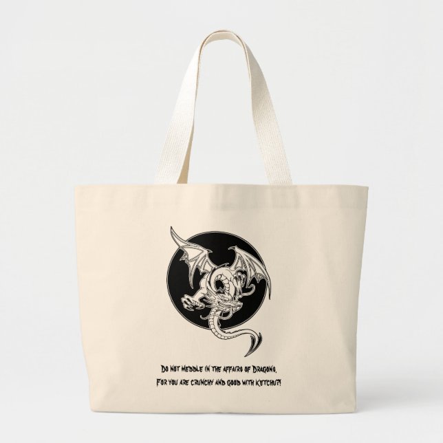 Grand Tote Bag Ketchup 1 de dragon (Devant)