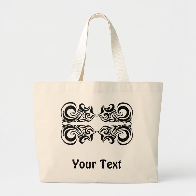 Grand Tote Bag Khokhloma Exotique (Devant)