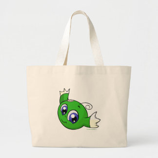 Grand Tote Bag Kiko vert de tourbillonnement