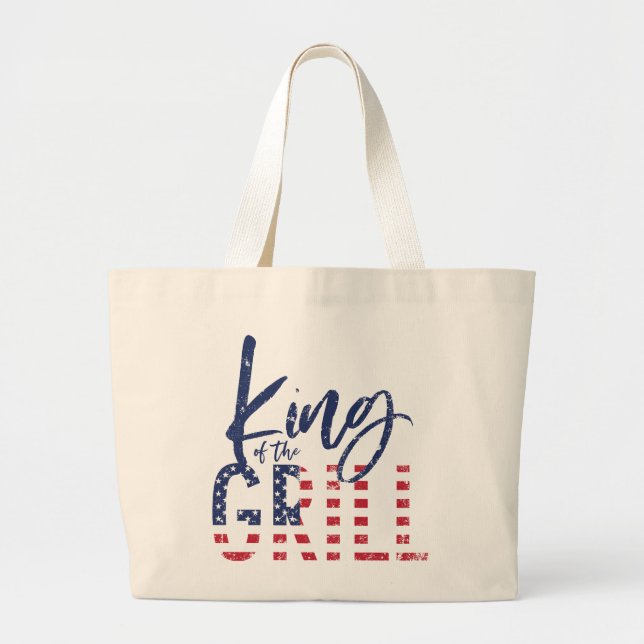 Grand Tote Bag King of the grill tote (Devant)