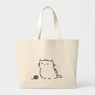 Grand Tote Bag Kitty et fil
