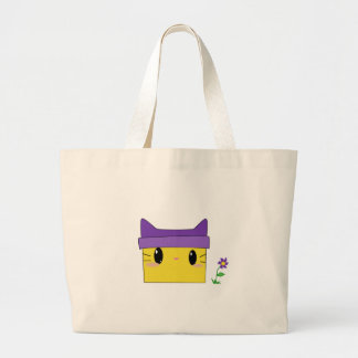 Grand Tote Bag Kitty jaune