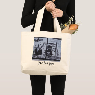 Grand Tote Bag knome in sorcières brasser la cuisine pot tour ou