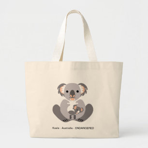 Grand Tote Bag KOALA - Australie - Animaux en voie de disparition