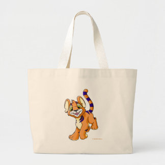 Grand Tote Bag Kougra orange aventureux