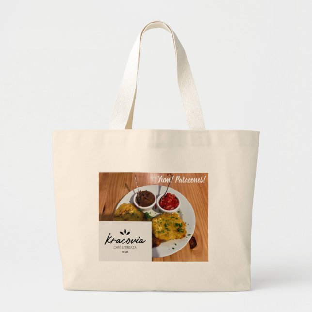Grand Tote Bag Kracovia Cafe Fourre-tout - Patacones & Menu Style (Devant)