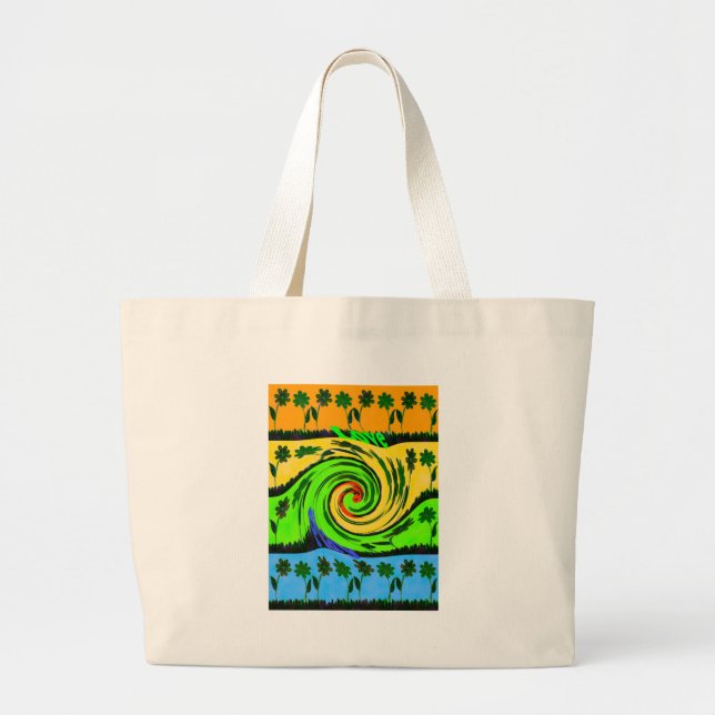 Grand Tote Bag l Love Wave Colors (Devant)