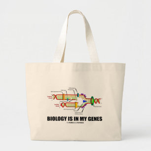 Grand Tote Bag La biologie est dans mes gènes (la reproduction