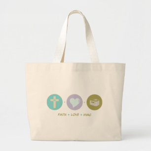 Grand Tote Bag La CAHT d'amour de foi