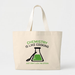 Grand Tote Bag La chimie est comme la cuisine