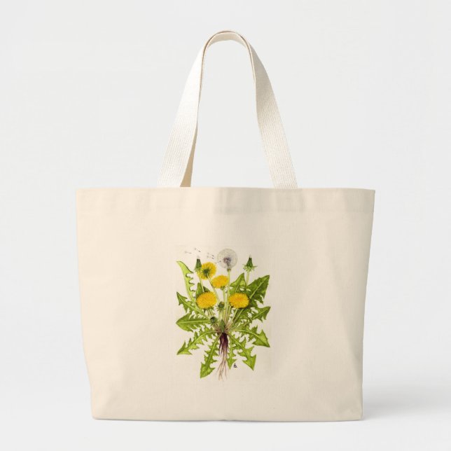 Grand Tote Bag La collection de pissenlit (Devant)