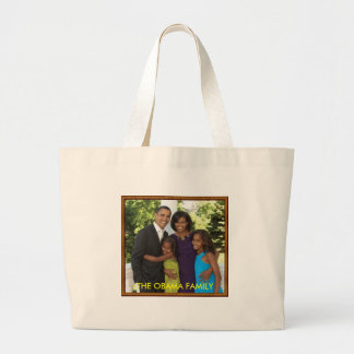 Grand Tote Bag La FAMILLE d'OBAMA - customisée