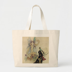 Grand Tote Bag La Fée là-bas a accueilli Sa Majesté
