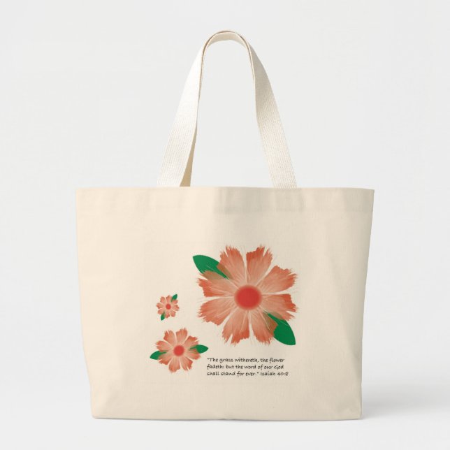 Grand Tote Bag La fleur se fane Fourre-tout (Devant)
