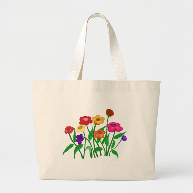 Grand Tote Bag La floraison estivale (Devant)