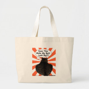 Grand Tote Bag La hippie Kitty fait ceci rendent mon sembler de