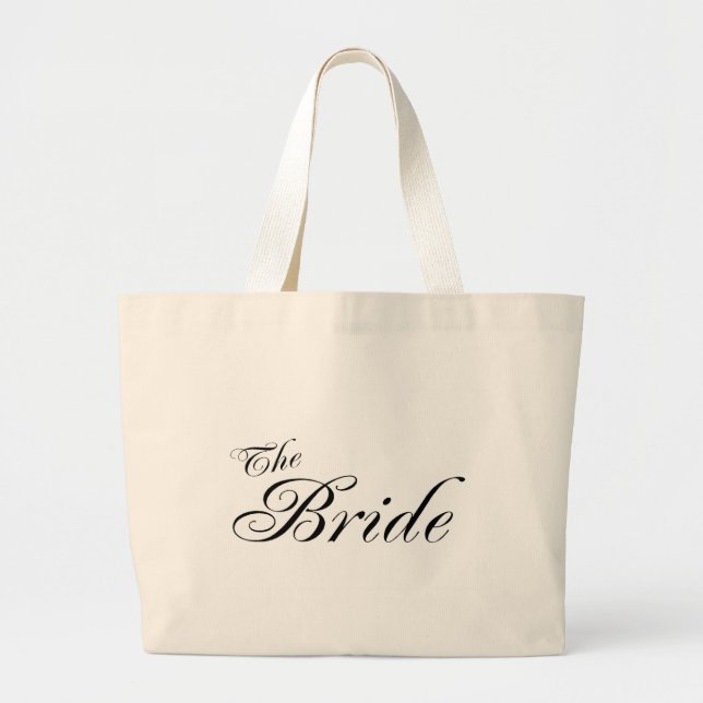 Grand Tote Bag La jeune mariée (noir) (Devant)