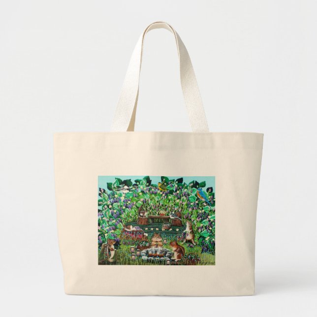 Grand Tote Bag La joie de Jam (Devant)