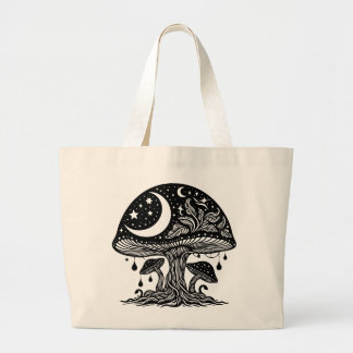 Grand Tote Bag La Lune et les Etoiles