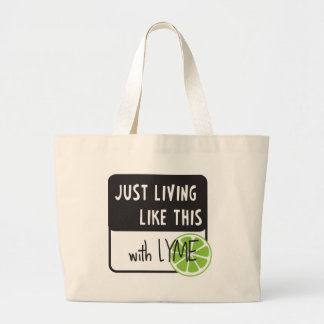 Grand Tote Bag La maladie de LYME de combat