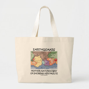Grand Tote Bag La manière de la mère nature de tremblements de