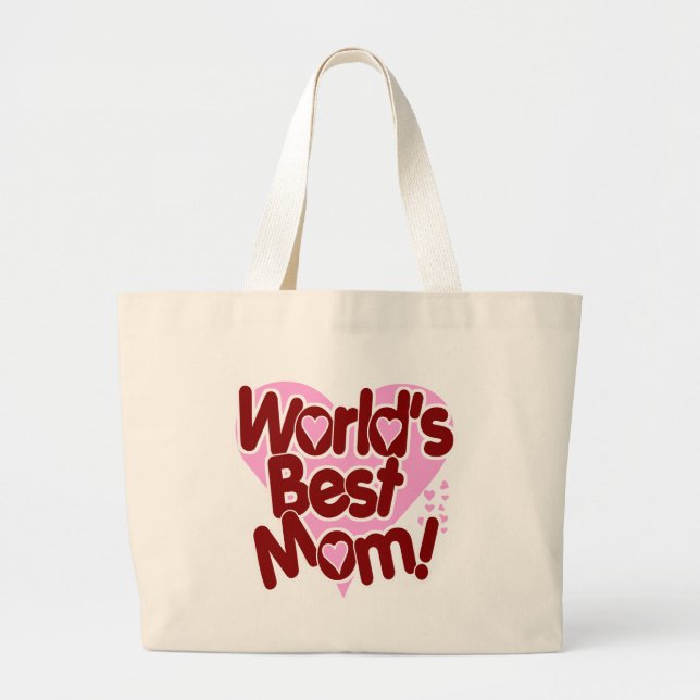 Grand Tote Bag La MEILLEURE maman du monde ! (Devant)