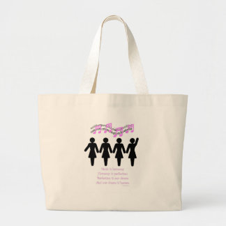 Grand Tote Bag La musique est harmonie