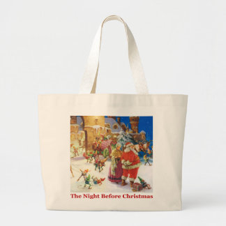 Grand Tote Bag La nuit avant Noël au pôle Nord