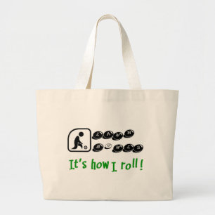 Grand Tote Bag La pelouse roule - il est comment je roule