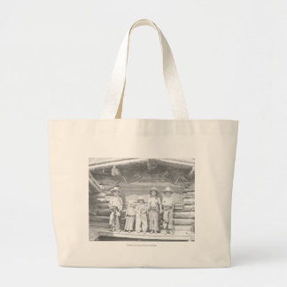 Grand Tote Bag La photo de ranch de type des enfants dans le
