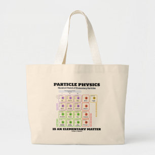 Grand Tote Bag La physique de particules est un modèle